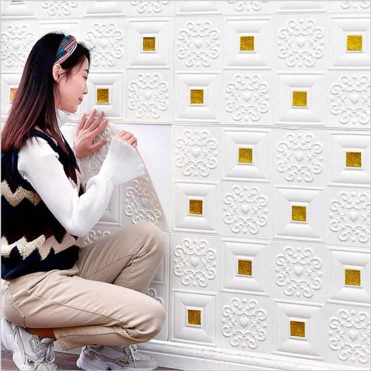 3D Brick Waterproof Wall Stickers