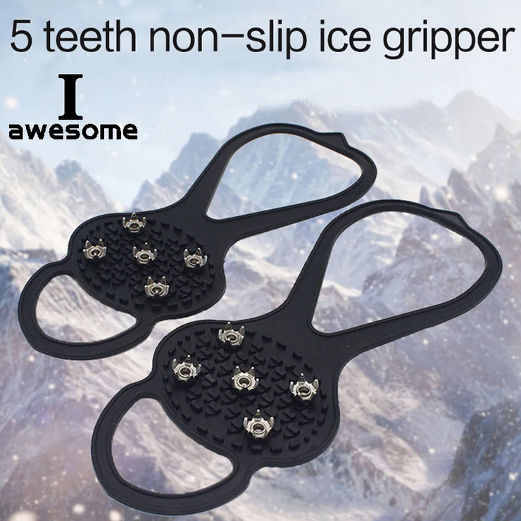 5-Teeth Ice Gripper Crampons for Shoes