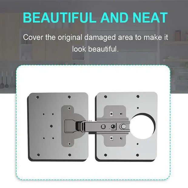 Stainless Steel Hinge Repair Plate Kit for Furniture