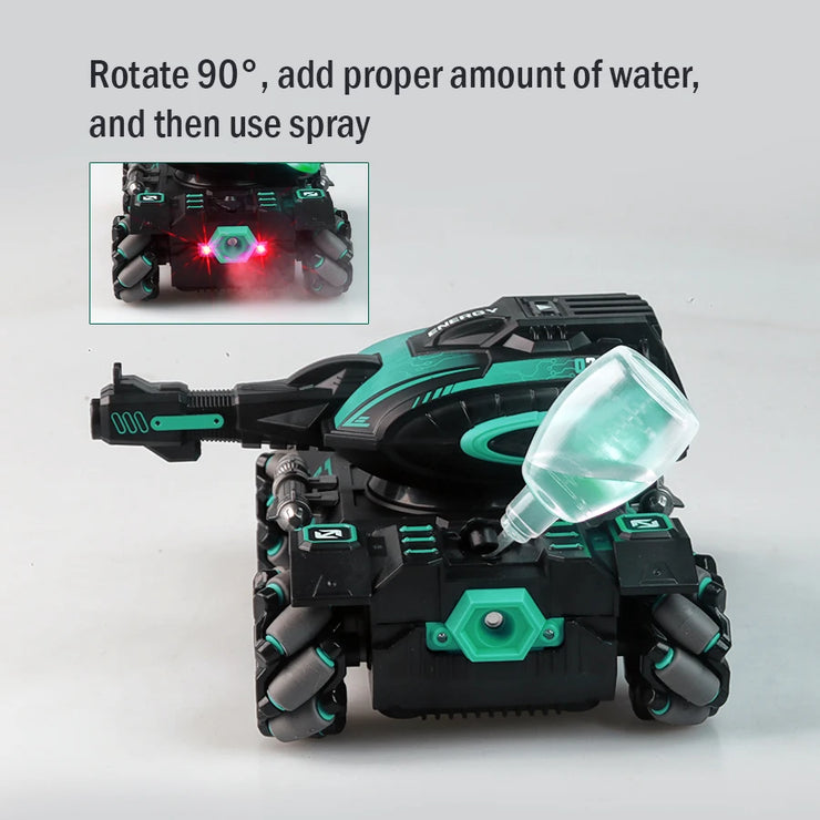 RC Spray Stunt Car Water Polo Tank