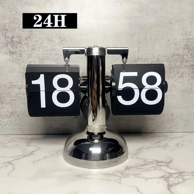 Modern Automatic Flip Down Clock - Retro Desktop Decor