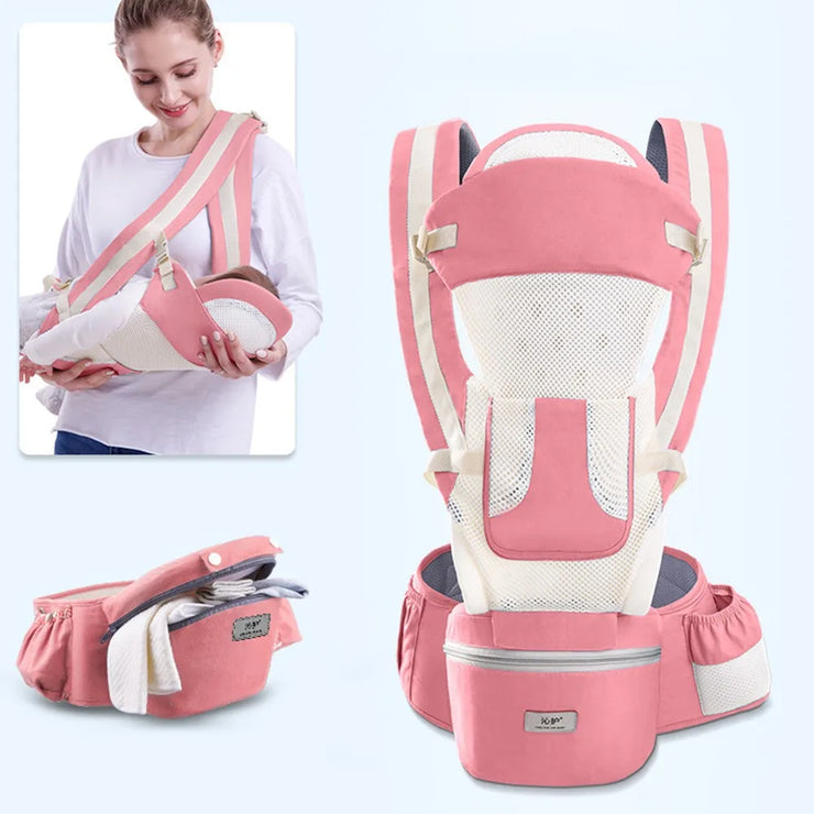 Ergonomic Baby Carrier Backpack with Hipseat for Travel