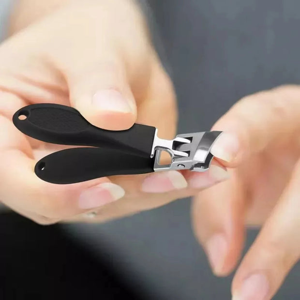 Wide Jaw Opening Anti-Splash Slanted Nail Clipper