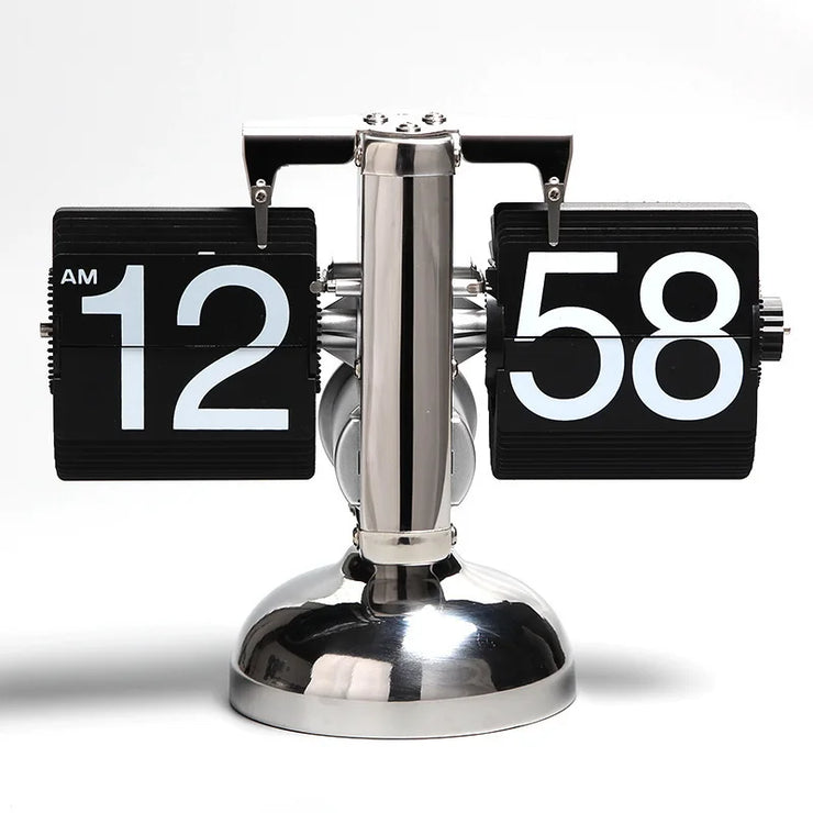 Modern Automatic Flip Down Clock - Retro Desktop Decor