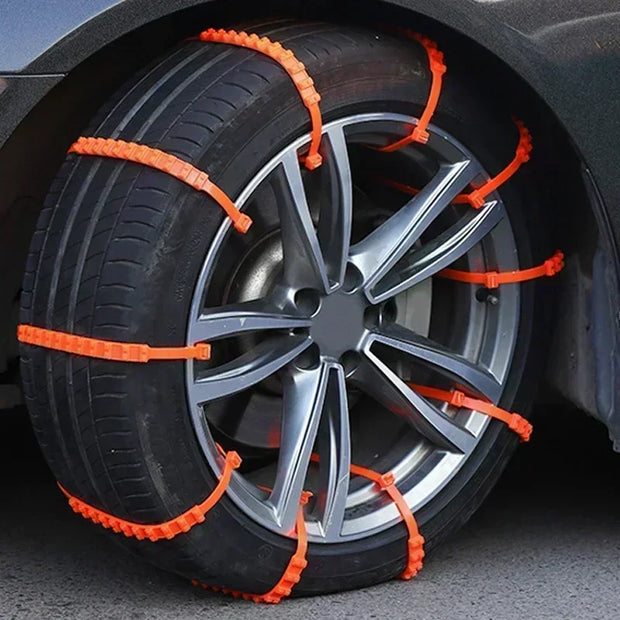 Anti-Skid Tire Chains for Cars - Snow Emergency Use