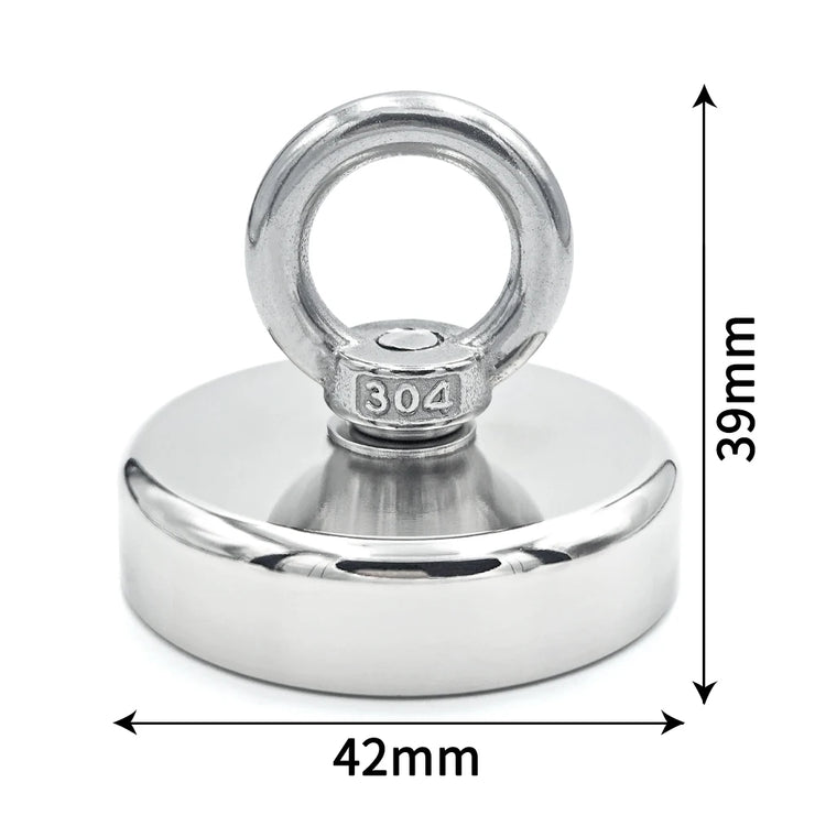 Super Strong N52 Fishing Magnet with Eyebolt