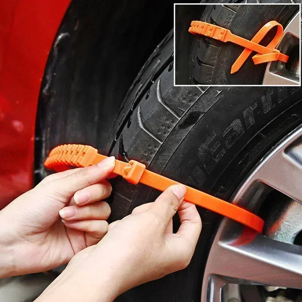 Anti-Skid Tire Chains for Cars - Snow Emergency Use