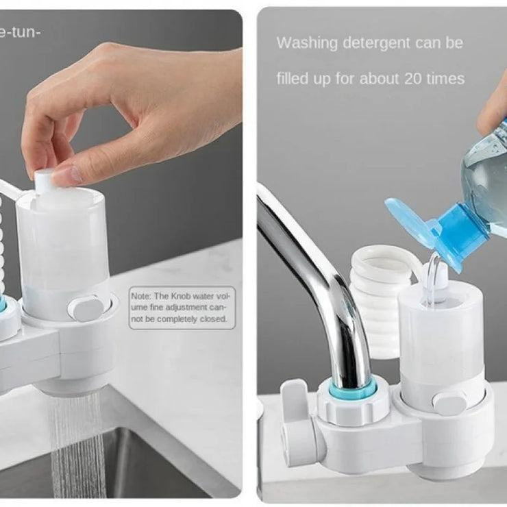 Sink Hose Sprayer with Faucet Extension - Replaceable Tap