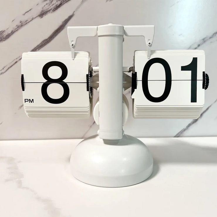 Modern Automatic Flip Down Clock - Retro Desktop Decor