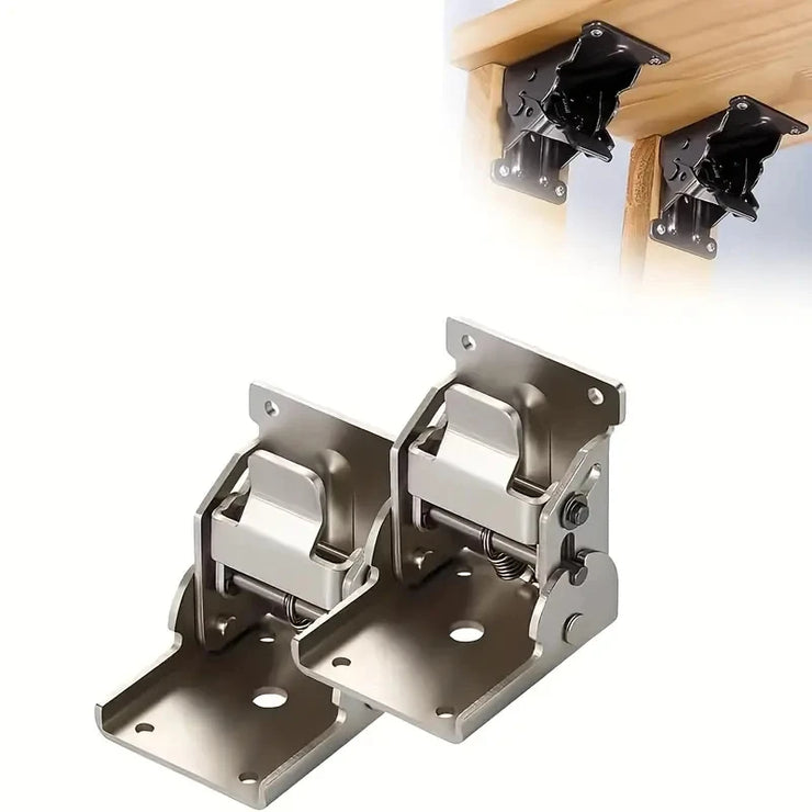 Heavy-Duty Foldable Self-Locking Table Brackets