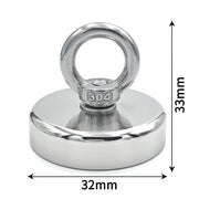 Super Strong N52 Fishing Magnet with Eyebolt