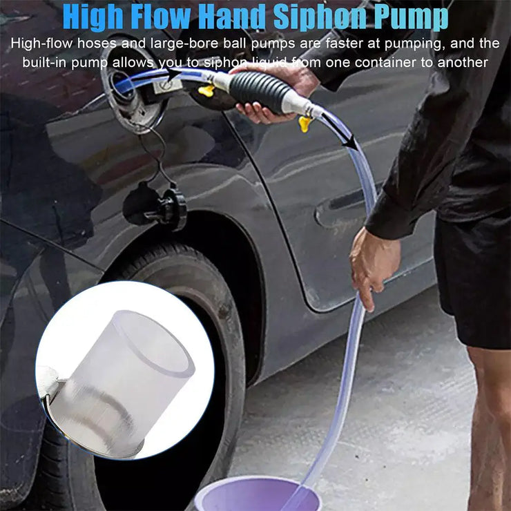 Manual PVC Gas Oil Pump – Durable Hand Fuel Transfer Tool