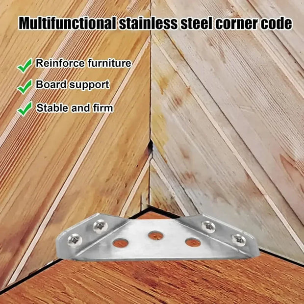 Stainless Steel Corner Brackets with Screws