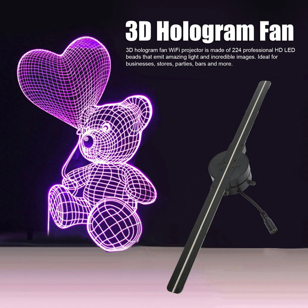 3D Hologram Fan WiFi Projector for Advertising