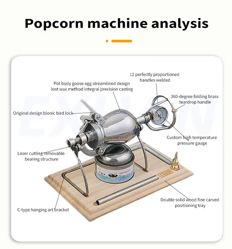 Small Stainless Steel Popcorn Machine