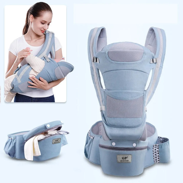 Ergonomic Baby Carrier Backpack with Hipseat for Travel