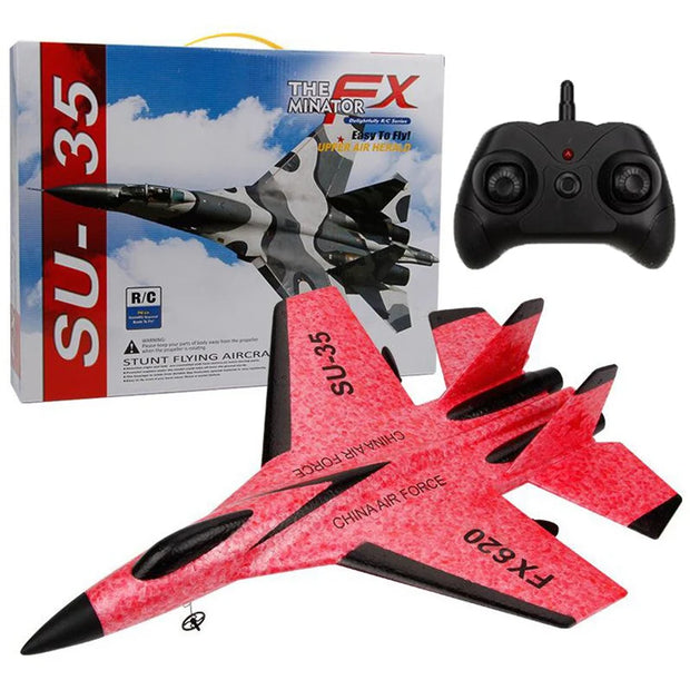 RC SU-35 Foam Glider - Remote Control Airplane Toy