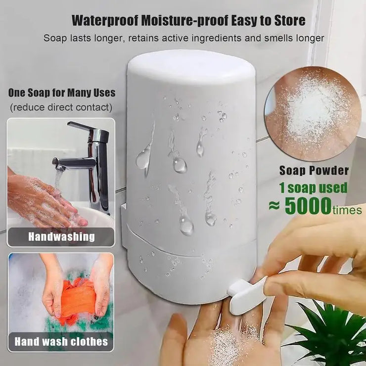 Wall-Mounted Bar Soap Grinder & Dispenser