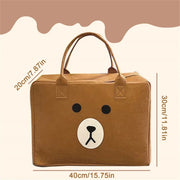 Large Capacity Felt Cartoon Bag for Travel & Shopping