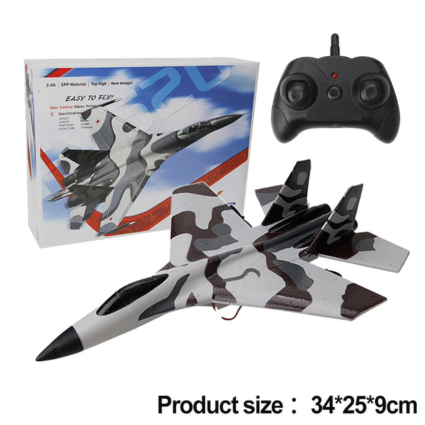 RC SU-35 Foam Glider - Remote Control Airplane Toy