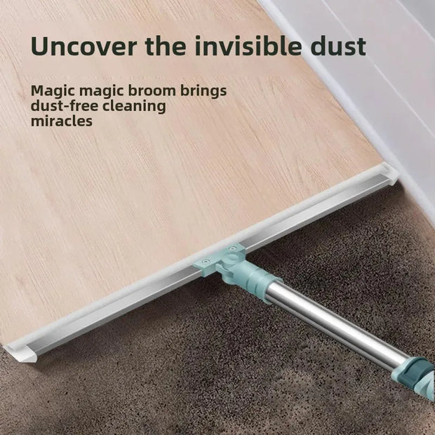 Double Silicone Magic Broom for Floor & Glass Cleaning