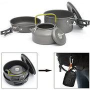 Portable Aluminum Camping Cookware Set