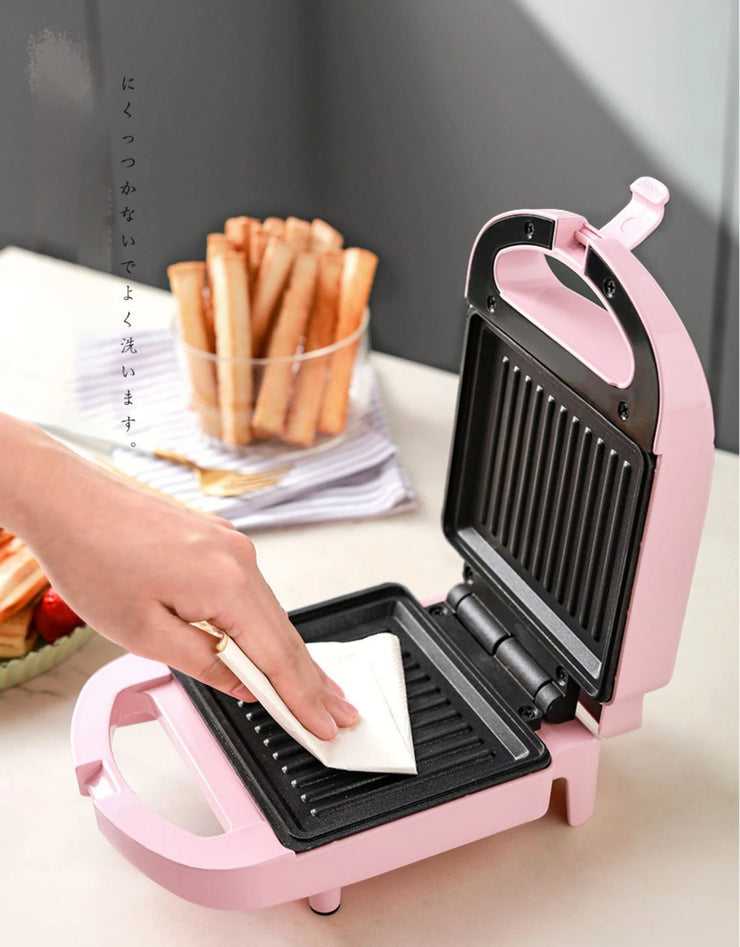 Portable Non-Stick Electric Sandwich & Waffle Maker