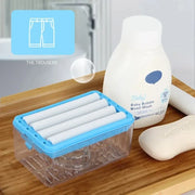 Hands-Free Soap Box - Automatic Soap Drain & Scrubber