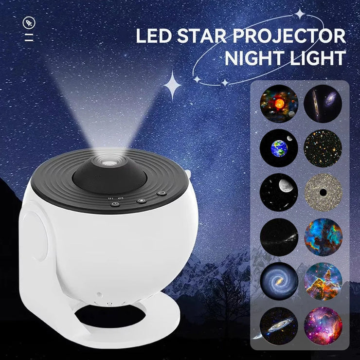 Galaxy Starry Sky Projector with 13 Film Discs