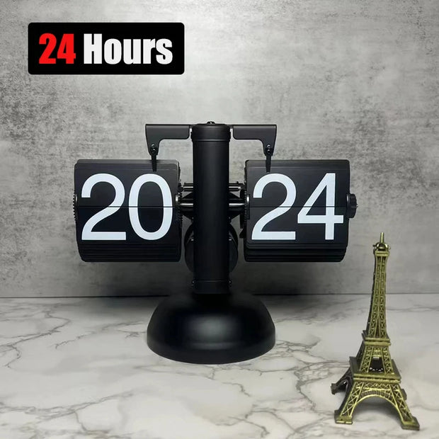 Modern Automatic Flip Down Clock - Retro Desktop Decor