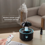 Umbrella Raindrop Humidifier – Colorful Light & Aroma Diffuser