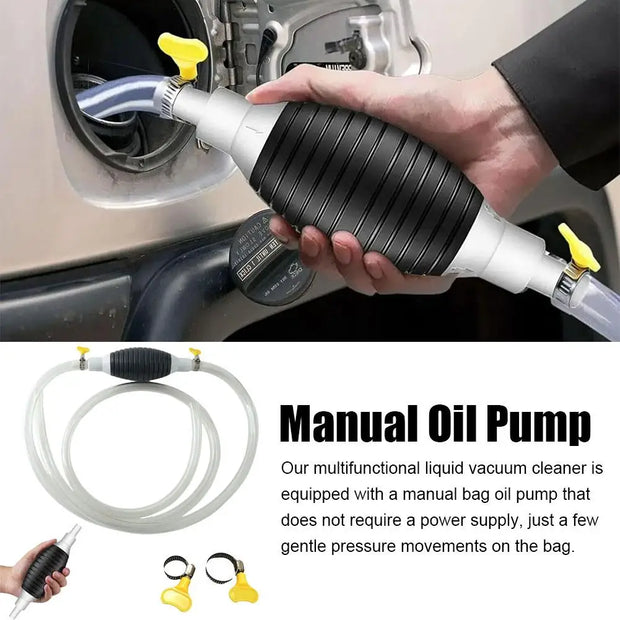 Manual PVC Gas Oil Pump – Durable Hand Fuel Transfer Tool