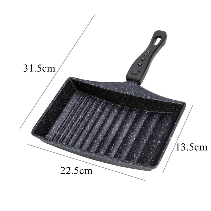 Non-Stick Tamagoyaki Frying Pan - Wave Bottom Omelette Pan