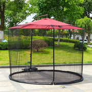 Outdoor Patio Umbrella Mosquito Net with Adjustable Rope