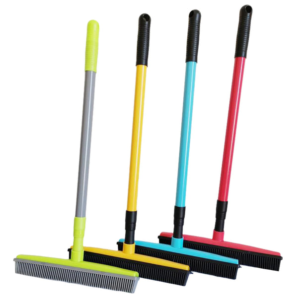 Adjustable Rubber Broom – Telescopic Pet Hair Remover