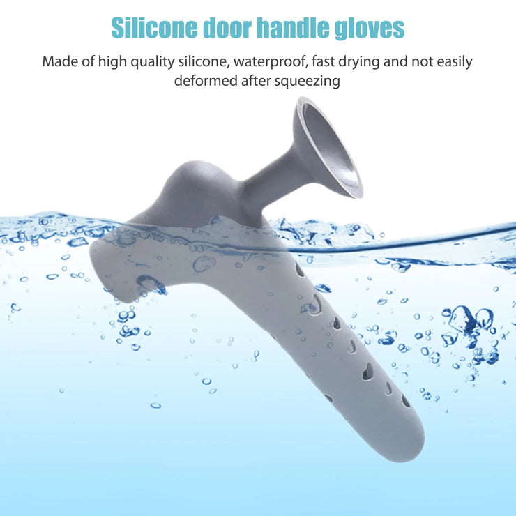 Reusable Silicone Door Handle Cover & Wall Protector