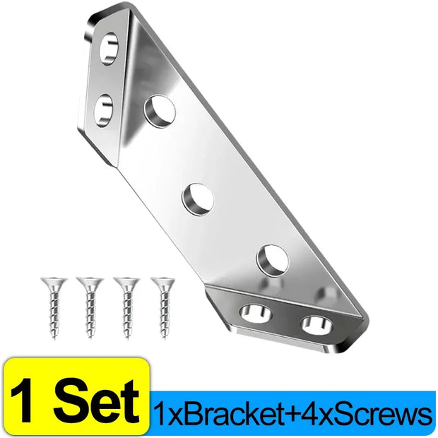 Stainless Steel Corner Brackets with Screws