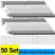 Stainless Steel Corner Brackets with Screws