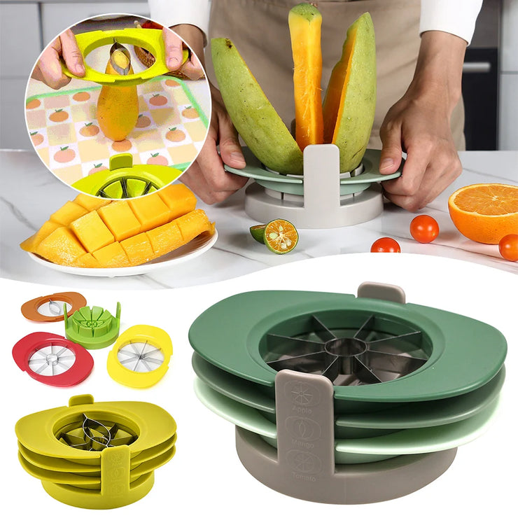 3-in-1 Stainless Steel Veggie Slicer & Cutter