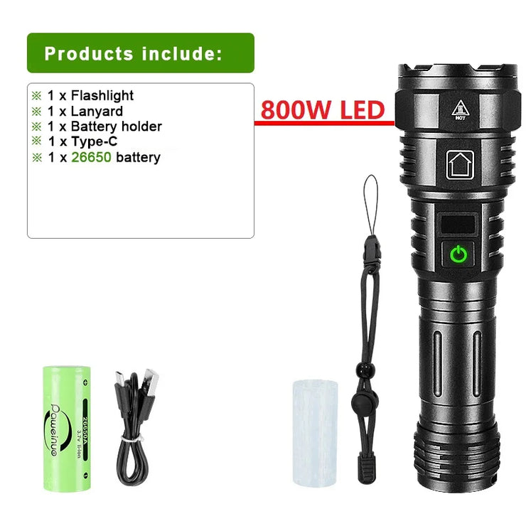 Super Bright Rechargeable LED Flashlight