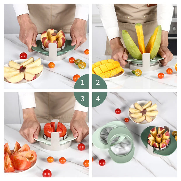 3-in-1 Stainless Steel Veggie Slicer & Cutter