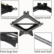 Portable Scissor Car Jack – Labor-Saving Tool