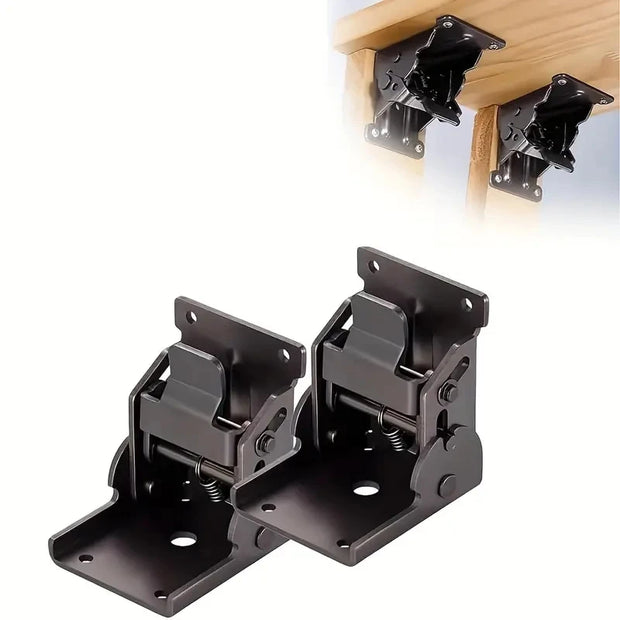 Heavy-Duty Foldable Self-Locking Table Brackets