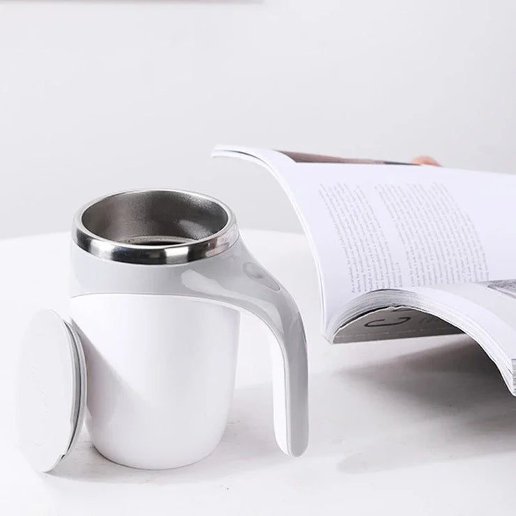 Portable Rechargeable Magnetic Self-Stirring Mug