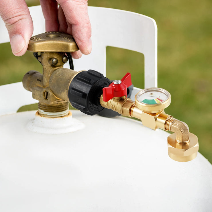 Top-Rated Propane Refill Elbow Adapter with Tank Gauge