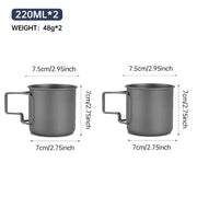 Foldable & Heat-Resistant Pure Titanium Camping Mug