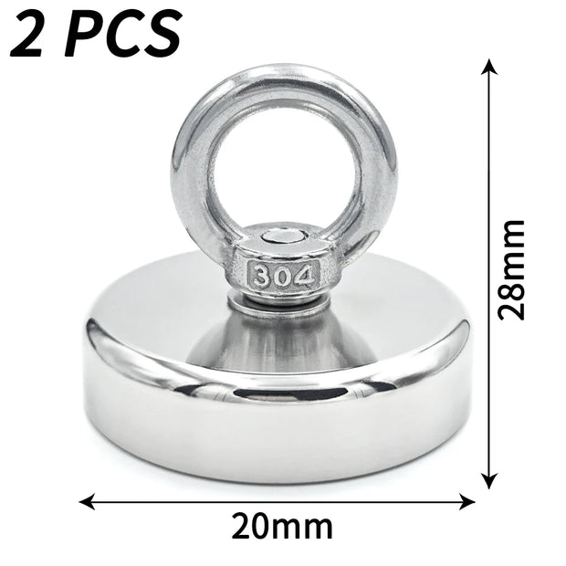 Super Strong N52 Fishing Magnet with Eyebolt