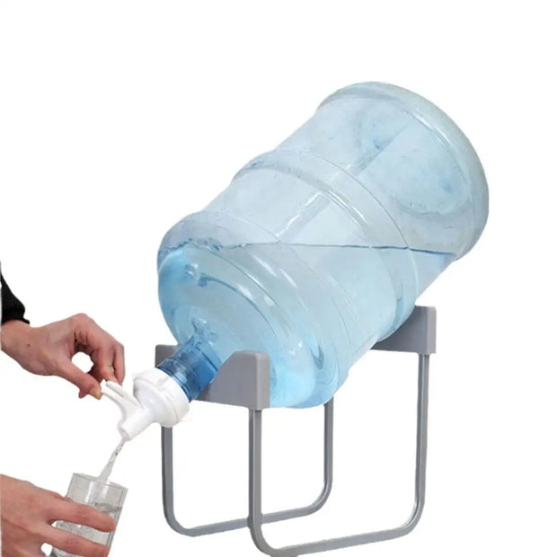 Manual Water Dispenser with Folding Rack for Bottled Water