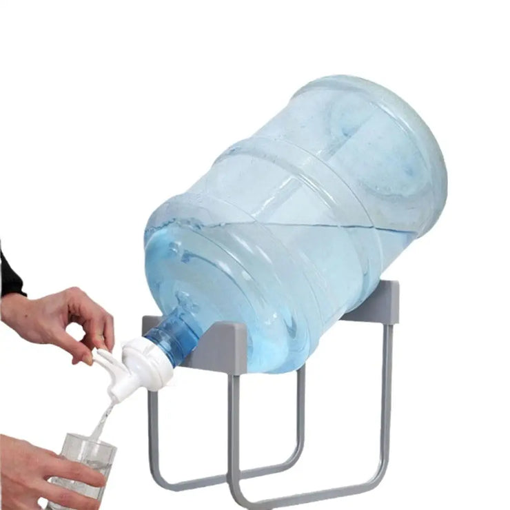 Manual Water Dispenser with Folding Rack for Bottled Water