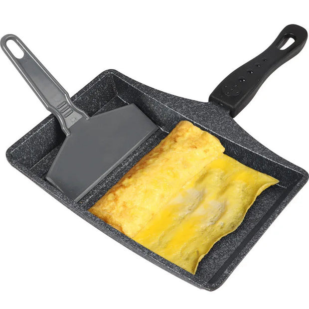 Non-Stick Tamagoyaki Frying Pan - Wave Bottom Omelette Pan